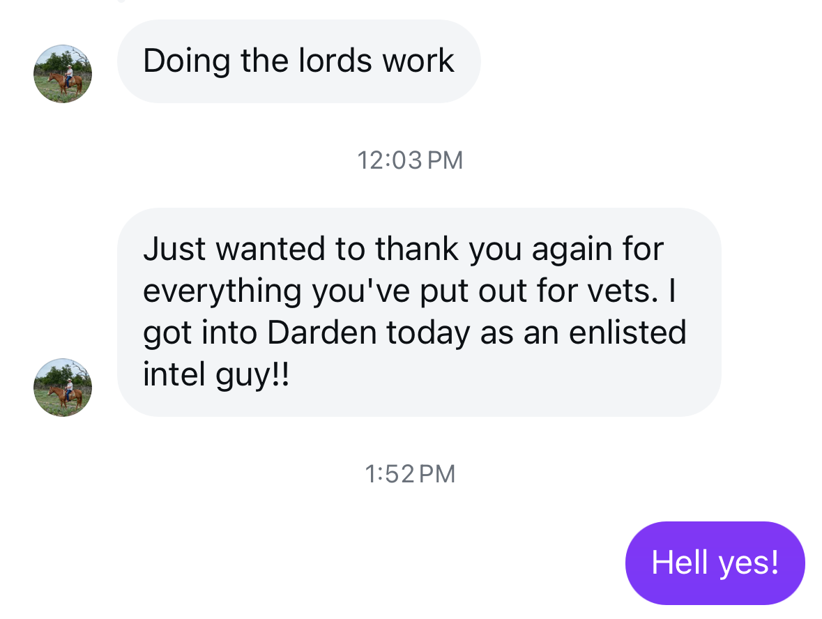 Darden enlisted DM